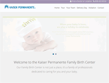 Tablet Screenshot of kpfamilybirthcenter.org